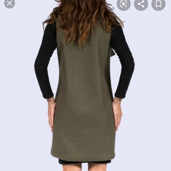 Natalia Romano wool blend vest/dress.